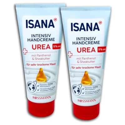 Immagine di Confezione da 2 creme per le mani ISANA Urea intensiva x 100 ml