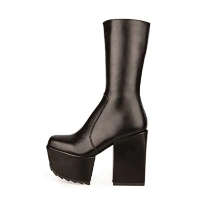 Immagine di LAMODA Magnolia, Mid Calf Boot Donna, in Poliuretano Nero, 36 EU