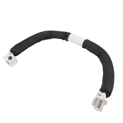 Immagine di passeggino regolabile Manubrio Carrello Paraurti Impugnatura Bar bracciolo sicuro Accessori Attrezzi manuali(Nero)
