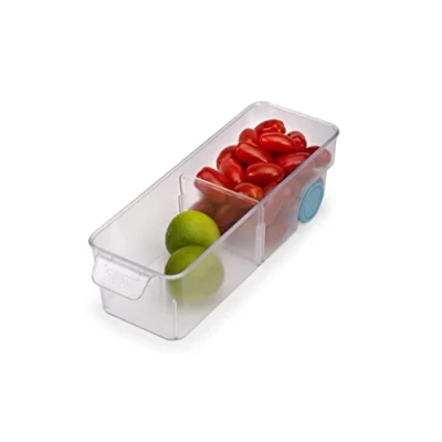 Immagine di Joseph FridgeStore Contenitore per frigorifero Cassetto organizzatore con maniglia e ruote un facile accesso, adatto a tutti i frigoriferi standard, senza BPA, piccolo