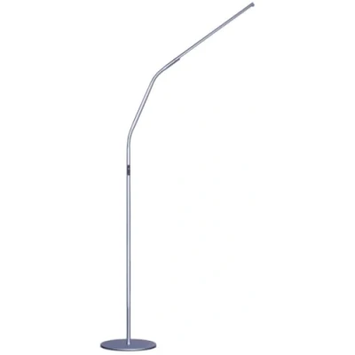 Immagine di Daylight Slimline 4 LED Floor Lamp 6,000K, 3,200 Lux, Brightness Levels, USB C Port for Fast Charging Sleek Design, Anti Glare Shade, Flexible Height Adjustment Ice Grey