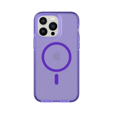 Immagine di tech21 iPhone 14 Pro Max Evo Check compatibile con MagSafe Custodia protettiva antiurto e sottile protezione FlexShock Multi Drop da 5 piedi pulsanti extra