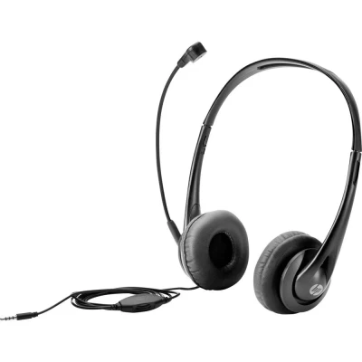 Immagine di HP T1A66AA Computer Cuffie Over Ear via cavo Stereo Nero Riduzione del rumore microfono regolazione volume