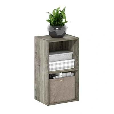 Immagine di Furinno Pasir Libreria a 2 ripiani aperti, rovere francese