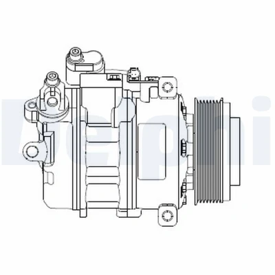Immagine di DELPHI CS20479 compressore Aria Condizionata 7SEU17 PAG 46 con olio BMW: 3 Sedan, Touring, Coupe