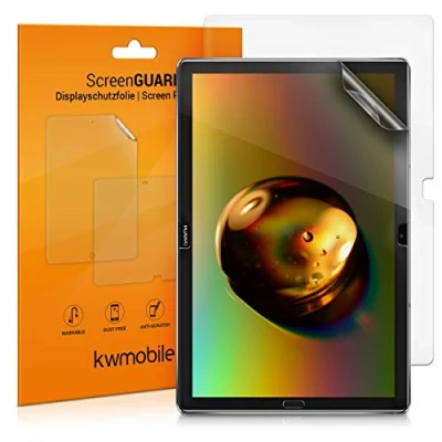 Immagine di kwmobile 2X Pellicola Protettiva Compatibile con Huawei MediaPad M5 Lite 10 Set Pellicole Touchscreen Antiriflesso e Anti Impronte per Tablet