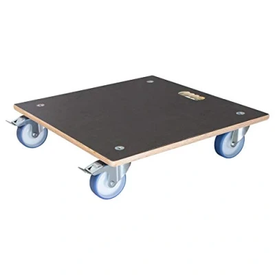 Immagine di WAGNER Carrello per piante MAXIGRIP 58 x 14,5 cm I Portavaso interni ed esterni in legno FSC® 2 ruote con freno Portata 300 kg Made Germany 20135801