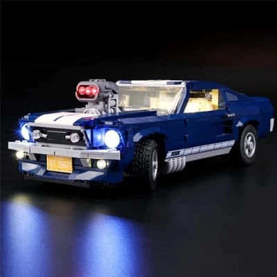 Immagine di GEAMENT Set di Luci LED Compatibile con Ford Mustang Modello da Costruire Kit Illuminazione per Creator Expert 10265 (Modello mattoncini Non Incluso)