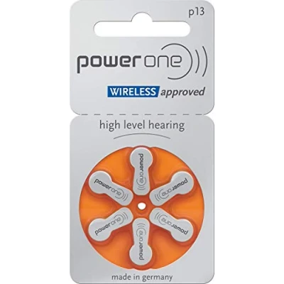 Immagine di PowerOne P 13 Batteria per apparecchi acustici, PR48 310 mAh, 1,45 V, 60 pezzi