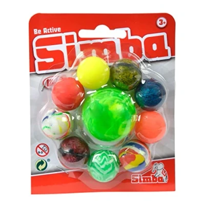 Immagine di Simba 107353229 Palline salto nel Set, 10 pezzi, multicolore