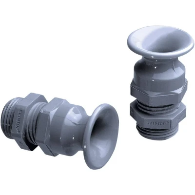 Immagine di LAPP 53015450 Pressacavo filettato con protezione antipiega a forma di tromba PG21 Poliammide Grigio Argento (RAL 7001) 1 pz.
