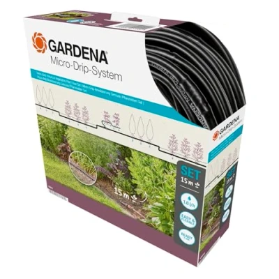 Immagine di GARDENA Sistema Micro Drip Start set irrigazione per filari di piante S 4,6 mm (3/16) Lunghezza del tubo flessibile: 15 m 13010 20