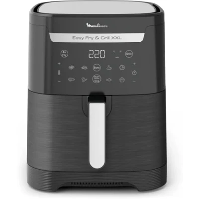 Immagine di Moulinex Easy Fry &amp; Grill XXL Friggitrice ad Aria, 2 Pietanze in 1, Cottura Aria e Griglia, 6,5 Litri, Capacità fino a 8 Persone,1830W, 9 Programmi, App per Ricette, EZ8018