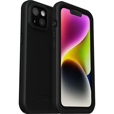 Immagine di Otterbox cover per iPhone 14 Fre MagSafe, resistente a acqua (IP68), shock, sottile con protezione schermo integrata, 5x vs le norme anti caduta MIL STD 810G, Nero