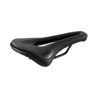 Immagine di Selle San Marco SHORTFIT 2.0 Comfort Dynamic Sella per Bicicletta Strada, Leggera, Extra Imbottitura, Foro Anatomico, Rail Resistente Manganese Taglia S3, Nero