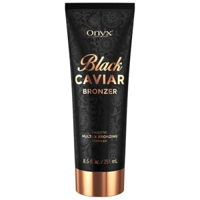 Immagine di Onyx Black Caviar Lozione abbronzante scuro Avanzato e acceleratore istantaneo Crema Per solarium sole (251ml)