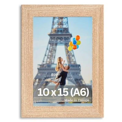 Immagine di Victor Cornice Dix 10x15 cm (A6) in Beige Moderna Legno con vetro acrilico infrangibile