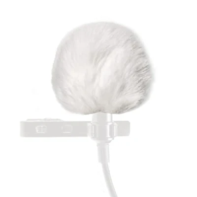 Immagine di keepdrum WS05 WH Mini protezione antivento in pelliccia per microfoni Lavalier, colore: Bianco