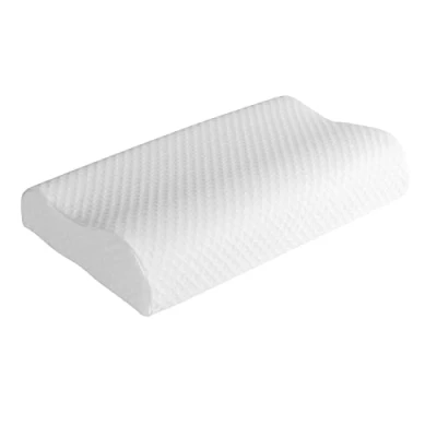 Immagine di Good Nite Cuscino cervicale ortopedico in memory foam, con scanalatura per cervicale, dolore supporto testa/colonna vertebrale cervicale/schiena, 65 35 x 11/9 cm