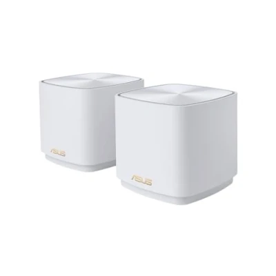 Immagine di ASUS ZenWiFi XD5 Sistema Mesh Wi FI 6 AX, Doppia Banda, 3000 Mbit/s, 465m2, AiProtection con TrendMicro a Vita, Bianco, 2 pezzi