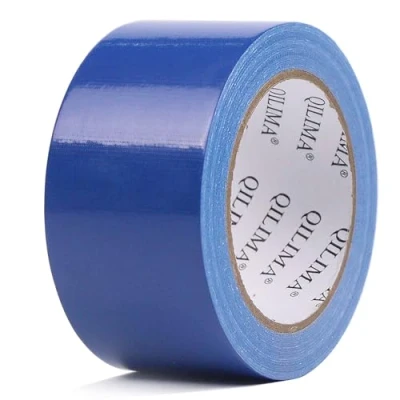 Immagine di QILIMA nastro adesivo in tessuto qualità premium 50 mm x 25.1 m senza residui, forte, colore blu