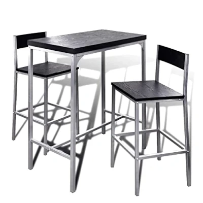 Immagine di vidaXL Set da Bar Alto Tavolo Sgabelli Cucina Interno Contatore Colazione