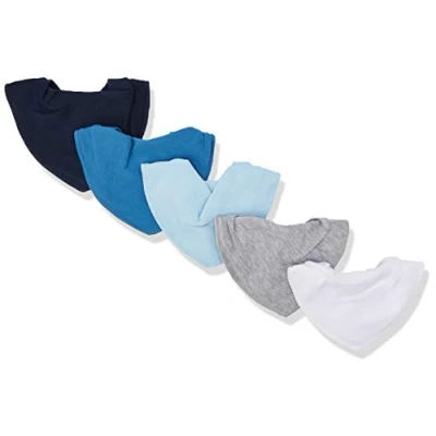 Immagine di PIPPI Halstücher 5er Pack Baby Lätzchen Dreieckstücher Foulard, Blu (Light Dusty Blue 710), Taglia Unica Unisex Bimbi