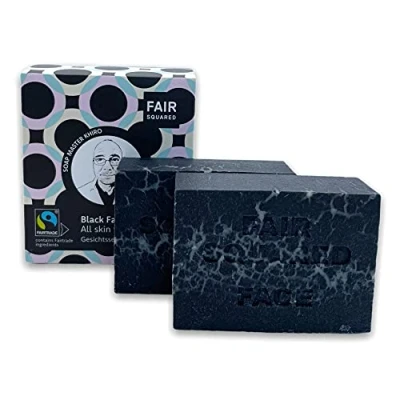 Immagine di Fair Squared Natural Black All Skin Types Facial Soap 2x80g