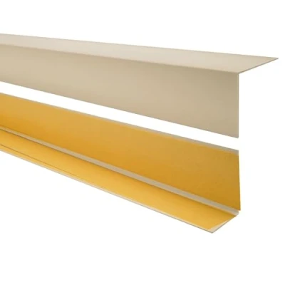 Immagine di Quest Paraspigoli con profilo angolare in PVC, autoadesivo, listello angolare, da 200 cm e 20 x mm, beige