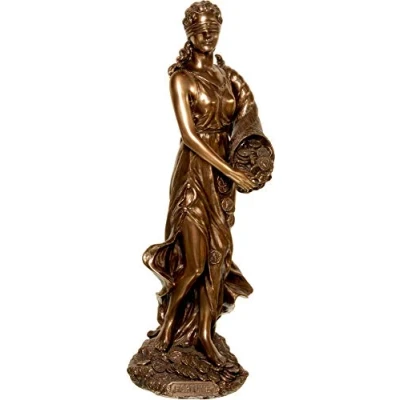 Immagine di Veronese Statua dea Greca Fortuna/Tyche/Luck/Fortuna (Bronzo Decorativo 12,59 Pollici / 32 cm)