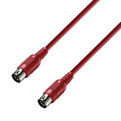 Immagine di Adam Hall 3 Star Series Cavo MIDI, 1,5 m, colore rosso