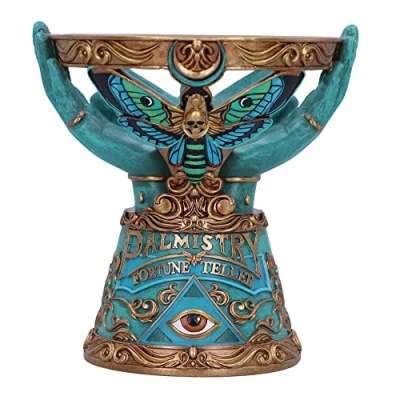 Immagine di Nemesis Now The Teller Supporto a Sfera in Cristallo, 15 cm, Colore: Blu