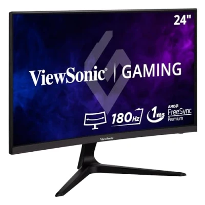 Immagine di Viewsonic VX2418C Monitor da gioco ERP F (A G) 59.9 cm (23.6 pollici) 1920 x 1080 Pixel 16:9 1 ms HDMI ™, DisplayPort VA LED