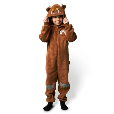 Immagine di Gruffalo Onesie Unisex per Bambini Marrone Vivi Avventure Magiche con Il Costume Notturno dell&#039;iconico Personaggio Perfetto Giocare, Esplorare e Sognare Accogliente, Comodo Divertente