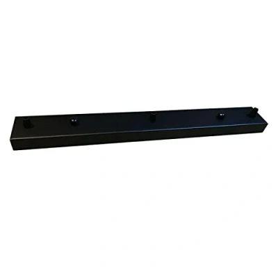 Immagine di DC VOLTAGE Rosone da soffitto in metallo, 3 uscite multiple, Ø 200 mm. Perfetto per lampade a sospensione, offre soluzioni di illuminazione moderne, personalizzabili ed eleganti. (Rettangolo Nero)