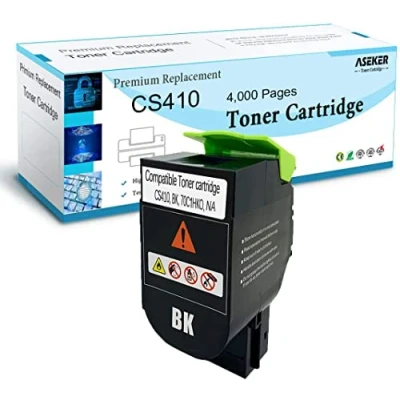 Immagine di Compatibile CS310 CS410 CS510 Cartuccia di toner per Lexmark CS310dn CS310n CS310dtn CS410n CS410dn CS410dtn CS510de CS510dte Stampanti Rese Elevate 4000 Pagine (Nero)