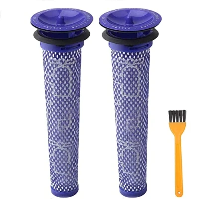 Immagine di Filtri di ricambio per aspirapolvere Dyson DC58, DC59, DC61, DC62, V6, V7, V8 Animal, parte numero 965661 01, si infila prima del motore, confezione da 2 pezzi
