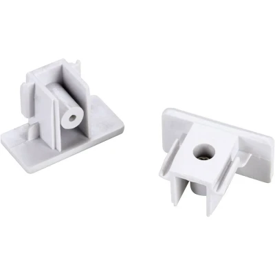 Immagine di Componente per sistema su binario ad alta tensione Parte finale Kit da 2 SLV monofase 143131 Bianco