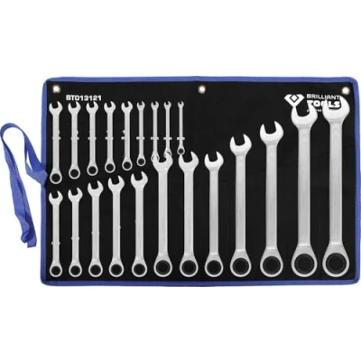 Immagine di BRILLIANT TOOLS BT013121 Serie di chiavi a cricco, 21 pz, 6 32 mm [Powered by KS TOOLS]