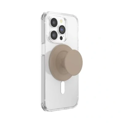 Immagine di PopSockets Impugnatura rotonda compatibile con MagSafe, anello adattatore incluso, supporto per telefono, ricarica wireless Latte