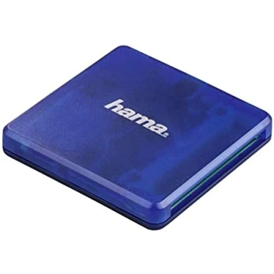 Immagine di Hama Lettore di schede memoria SD/MicroSD/CF, blu