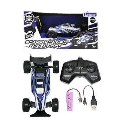 Immagine di Lexibook, Crosslander® Mini Buggy, Buggy radiocomandato, velocità fino a 15 km/h, Paraurti anteriori e posteriori, Ricaricabile, Blu, RC17