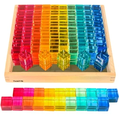 Immagine di TickiT 73548 Vassoio Specchio Gem Cube