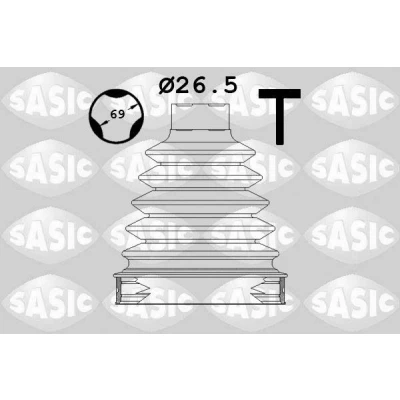 Immagine di SASIC 1904017 Soffietto Assale anteriore, sul lato del cambio Thermoplast RENAULT: CLIO 4, Captur, 3