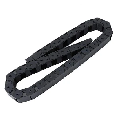 Immagine di R38 18x25mm Cavo in nylon nero Catena portacavi Tipo di ponte aperto Lunghezza 1 m per stampante 3D Macchina CNC