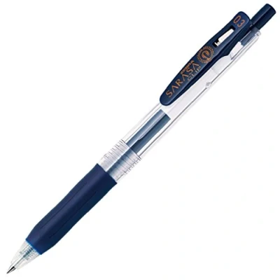 Immagine di Zebra Sarasa JJH15 FB 10 penne a scatto per inchiostro gel, 0,3 mm, colore: Blu e Nero