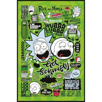 Immagine di Grupo Erik GPE5241 Poster Rick And Morty Quotes, carta, Multicolore, 91 x 61,5 0,1 cm
