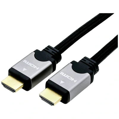 Immagine di Roline HDMI Cavo Spina A, A 2.00 m Multicolore 11.04.5851 UHD 4K;, doppia schermatura