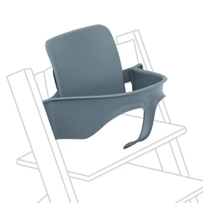 Immagine di Tripp Trapp Baby Set 2 di Stokke, Fjord Blue Per 6 36 mesi Trasforma la Sedia in un comodo Seggiolone