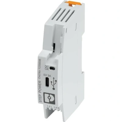 Immagine di Phoenix Contact STEP3 PS/1AC/5DC/3/PT/USB C Alimentatore per guida DIN 3 A 5 W Contenuto 1 pz.